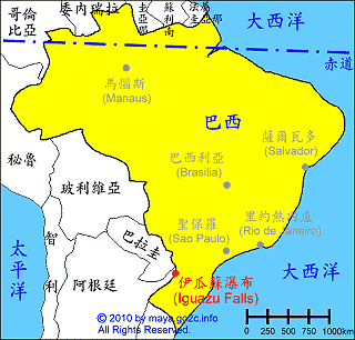 巴西旅游地图