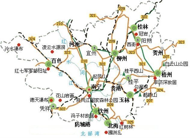 广西地图全图