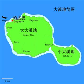 大溪地地图(导游图)
