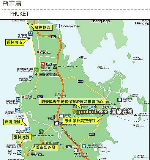普吉岛旅游地图