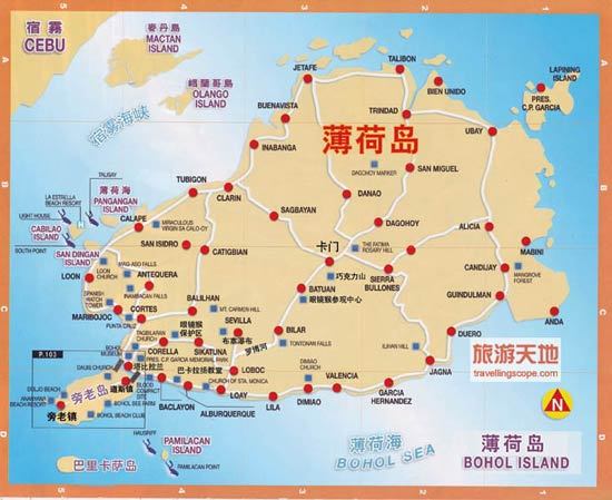 薄荷岛旅游地图