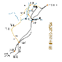 湖南湘西旅游交通示意图