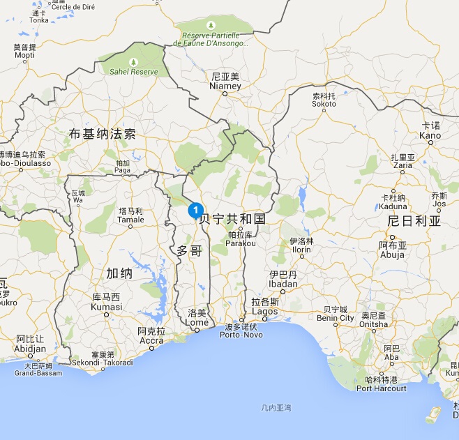 多哥地图