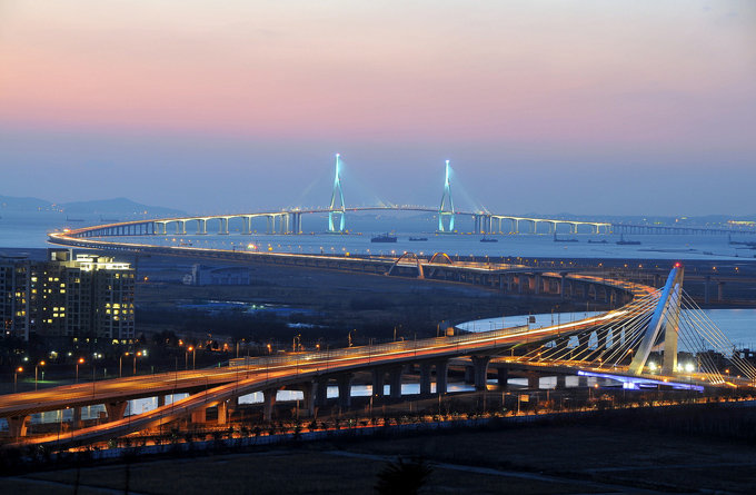仁川大桥_仁川 _韩国