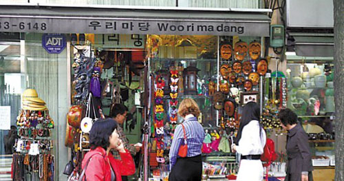 首尔仁寺洞 韩国旅游购物地标 图片