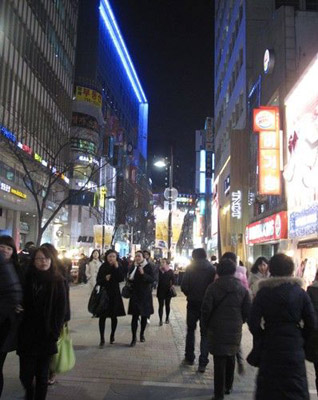 韩国首尔明洞 女性购物的天堂