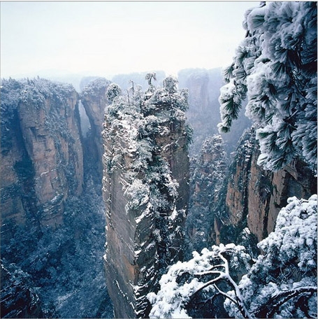 冬日张家界：冬天的张家界风景