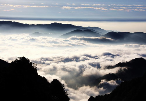 腊冬黄山：雪景、雾凇、云海图片