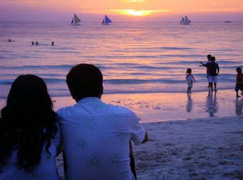 菲律宾长滩岛：远离光棍节 只因有你相伴