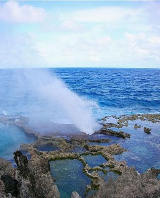 世界五大奇迹的塞班岛喷水海岸图片