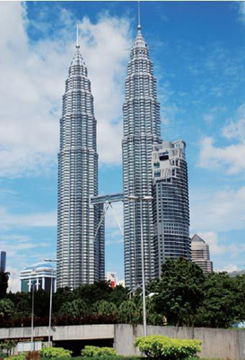 马来西亚双子塔 让人震撼的建筑图片