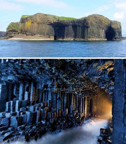 到英国旅游-苏格兰斯塔法岛的芬格尔洞
