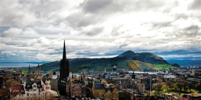 北上爱丁堡取景苏格兰 爱丁堡景色
