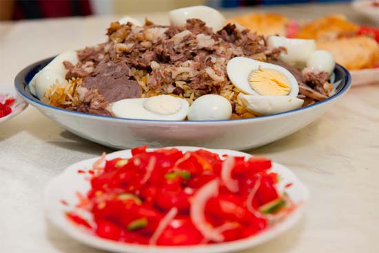 乌兹别克斯坦美食：手抓饭