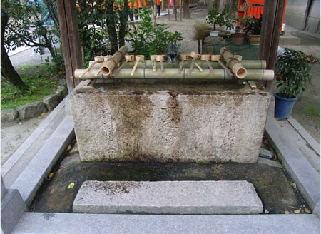 教您如何使用日本神社前的手水舍