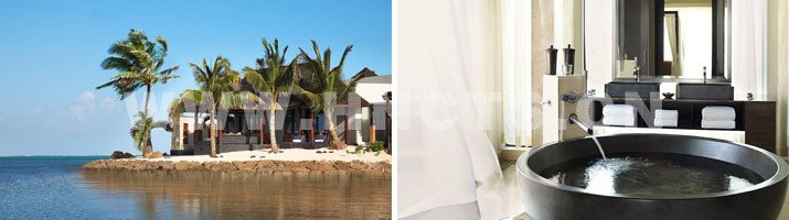 毛里求斯四季酒店 Four Seasons at Mauritius Anahita  —总统套房外观与浴室— 回归旅游网毛里求斯专家